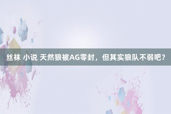 丝袜 小说 天然狼被AG零封，但其实狼队不弱吧？