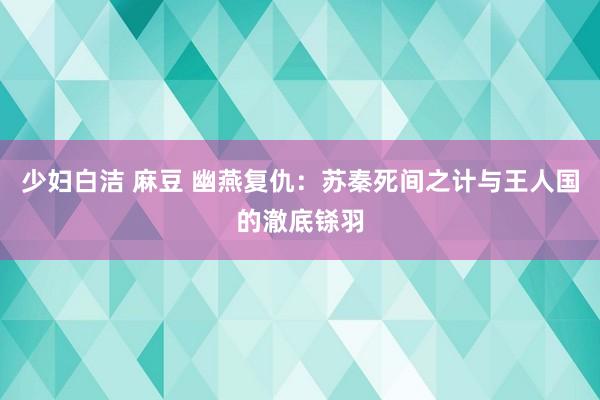少妇白洁 麻豆 幽燕复仇：苏秦死间之计与王人国的澈底铩羽